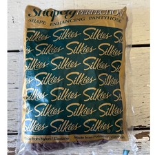 NEW Silkies Shapely Perfection Shape Enhancing Pantyhose Queen Mocha 010503 XL