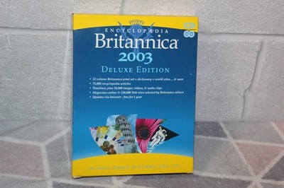 Encyclopedia Britannica 2003 PC CD Rom Big Box 