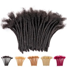 Teresa 1B-0.4CM Human Hair Dreadlock Extensions 10 Inch 60 Strands