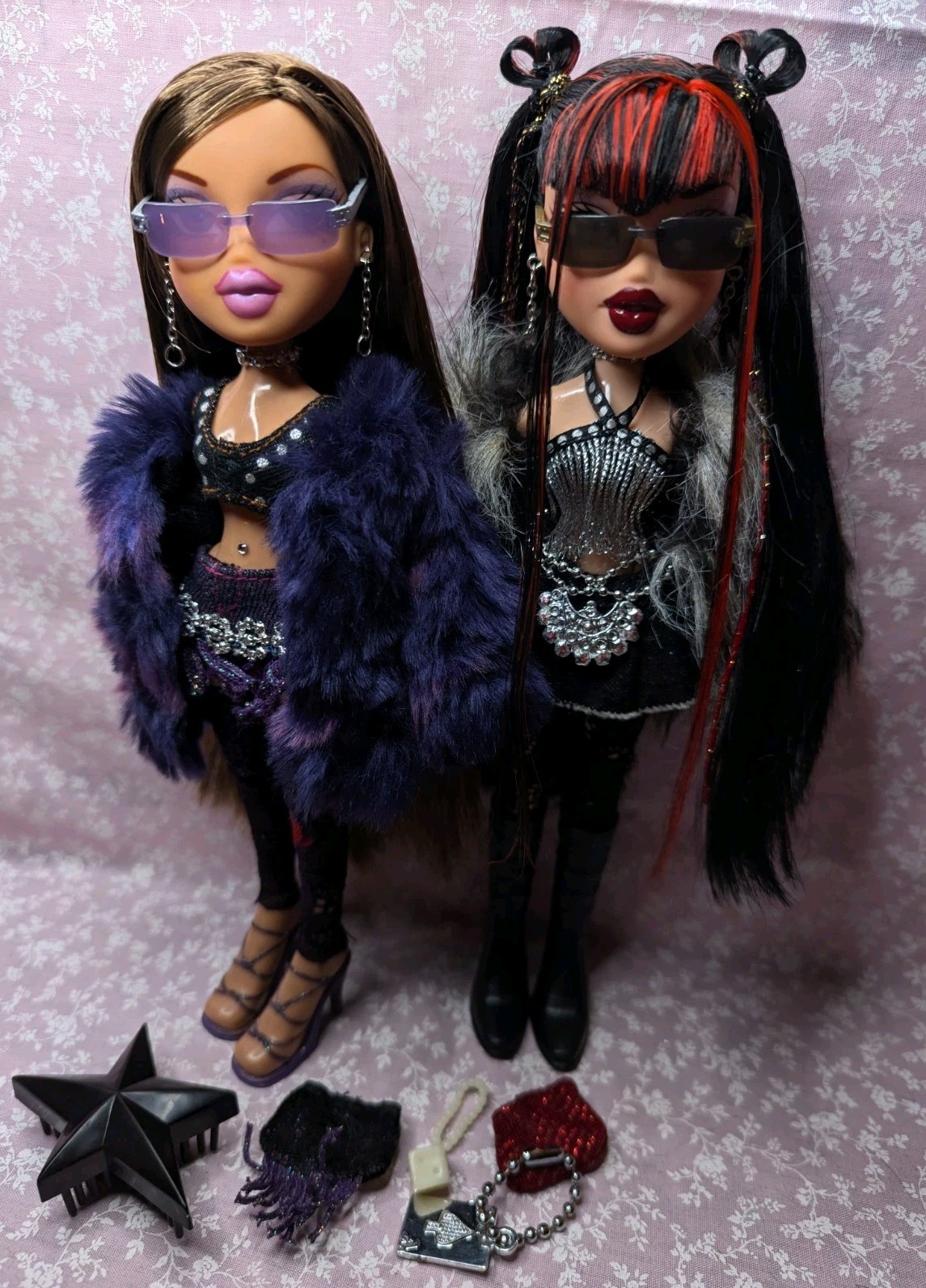 Bratz  2005 Welcome To Fabulous Yasmin & Tiana Dolls  (Resto