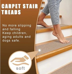 Carpet  Stair Treads-Slip  **USED**Set Of 15 8"x15"