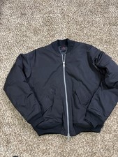 Nike Air Jordan Bomber Jacket Mens Large Black Jumpman Full Zip