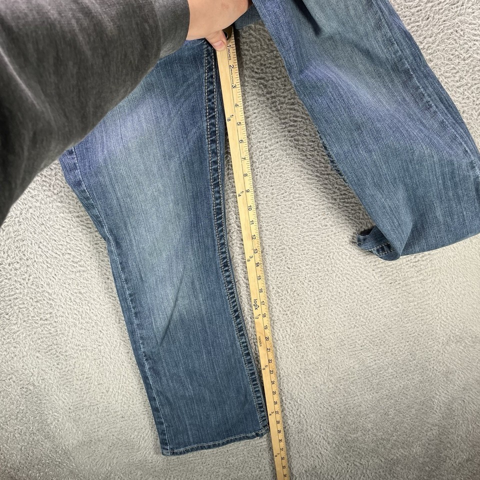 Ariat Jeans Womens 29S Blue Amber Low Rise Bootcut Studded Stretch Fade ...