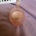 Vintage Pink Frosted Glass Swan Votive Holder Emson Designer Collection -1986 — photo 3