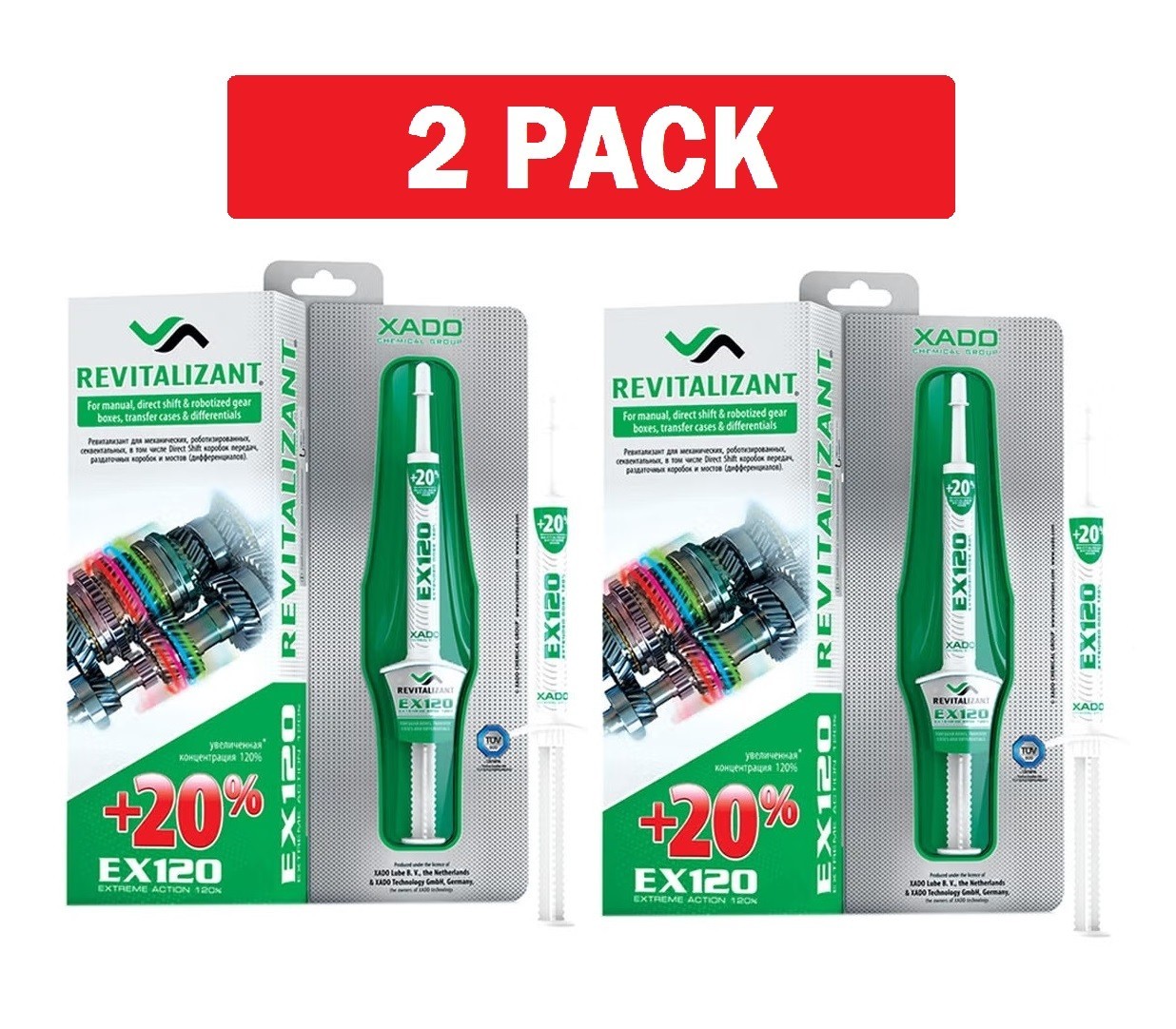 2 XADO EX120 BOX Manual Gearbox, transmissions, differentials additive treatment