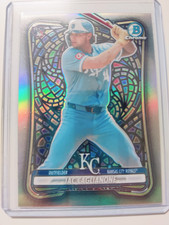2026 Bowman JAC CAGLIANONE Etched In Glass SSP Variation RC #75 Royals Rookie