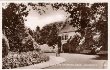 fotograficzna pocztówka lowestoft, gniazdo wróbli około 1920 roku