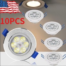 10PC 3w/5w LED Downlight Dimmable Spotlight Panel Light Ceiling Light 110V