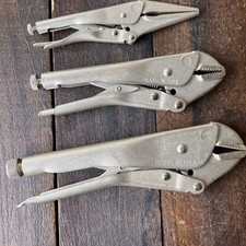 Vintage Sears Craftsman 4pc Locking Pliers Set 45353 Usa Vintage Sears Craftsman 4pc Locking Pliers Set 45353 Usa