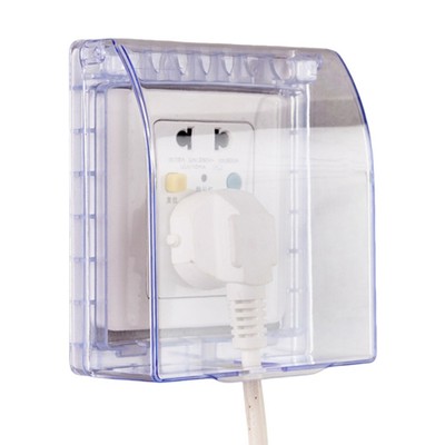 Stabiles und wasserdichtes Wandschalter Steckdosengehäuse transparentes Design einfache Bedienung