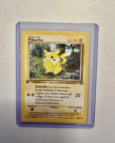 Pikachu 60/64 1st Edition Jungle Set Italian Pokemon TCG NM