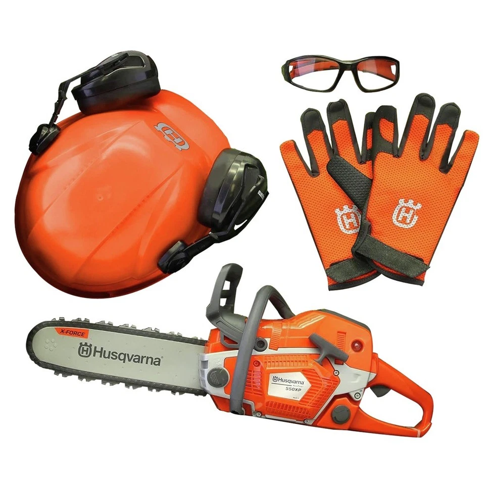 Husqvarna 531099502 550XP Toy Chainsaw and PPE Kit New