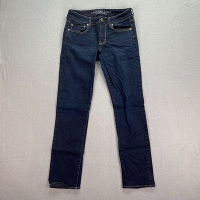 American Eagle Outfitters Womens Blue Five Pockets Straight Leg Jeans Size 6