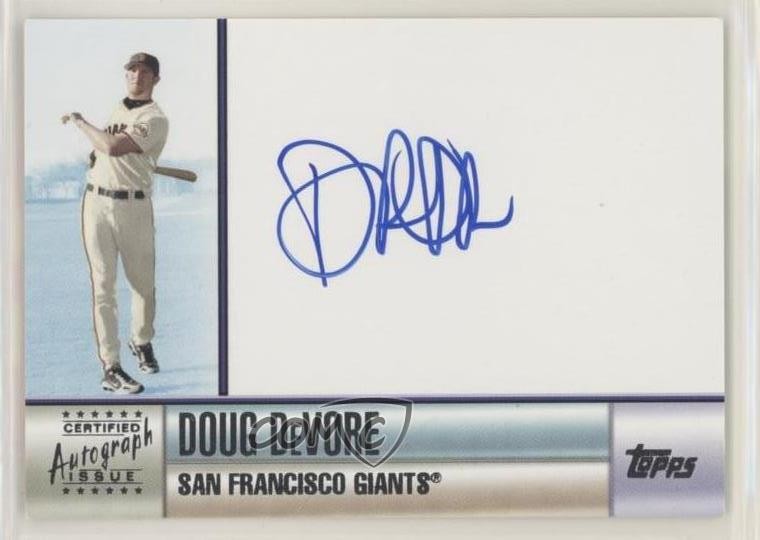 2006 Topps Doug DeVore #TA-DD Auto q7c