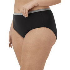 Women  s 5-Pack Cotton Stretch Brief Panties No-Show Full Coverage