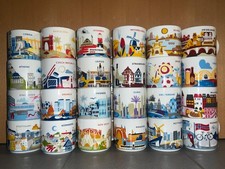 Starbucks Mugs/Tassen You Are Here Tasse, verschiedene St&auml;dte & L&auml;nder.
