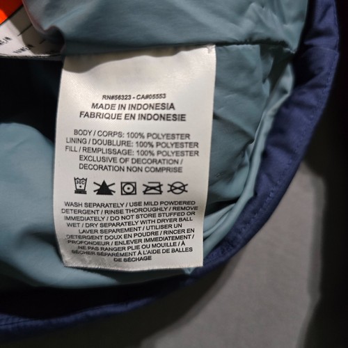 USED YOUTH Nike Jacket, Sportswear Big boys Synthetic-Fill Navy orange Medium - Picture 7 of 7