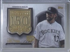 2019 Topps Commemorative Medallion Series 2 150th Anniversary Todd Helton 1z6