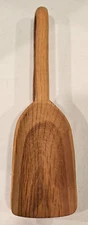 Vintage Wooden Scoop Rustic Farmhouse Grain Feed Nuts Oats Kitchen Shovel