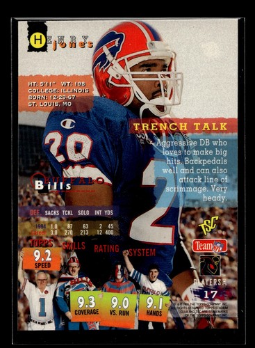 1995 Topps Stadium Club #17 Henry Jones (NM)(FTB) - Picture 2 of 2