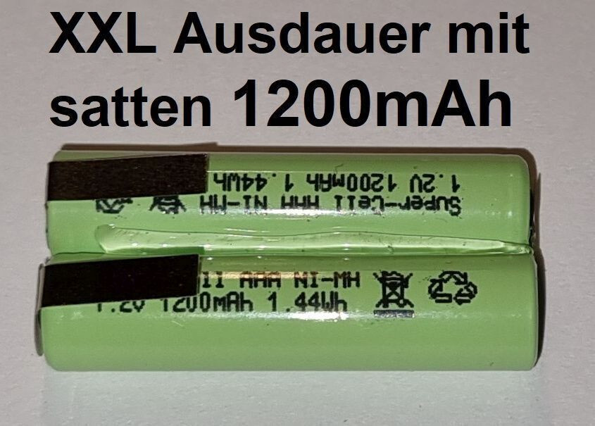 Akku für Philips BT9290 BT9295 Rasierer Serie 9000 1200mAh Saustarke Ausdauer 