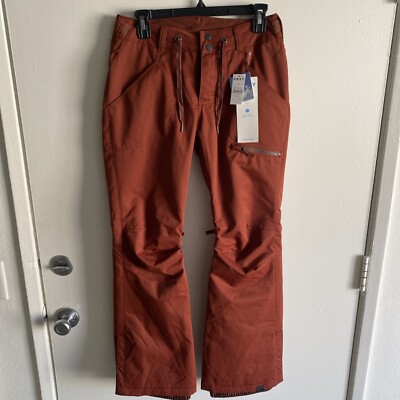 ROXY Nadia Women Snow Pants skiing paprika orange red color XS Texas