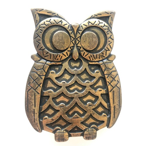 Brass Owl Belt Buckle - The Buckle 