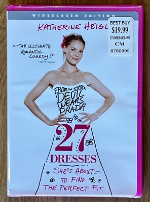 27 DRESSES Movie DVD Katherine Heigl Edward Burns NEW SEALED Widescreen  Edition
