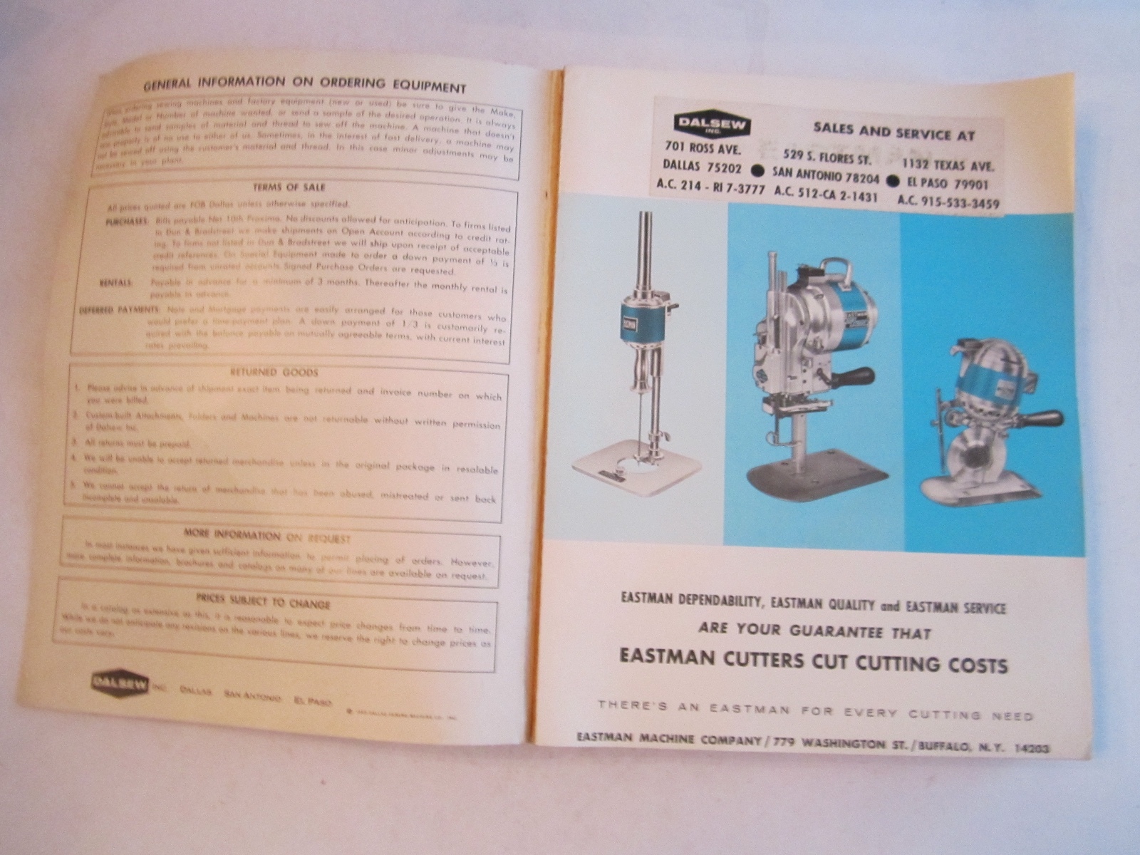 19651966 DALLAS SEWING MACHINE PARTS CATALOG 534 PAGES SEE PICS