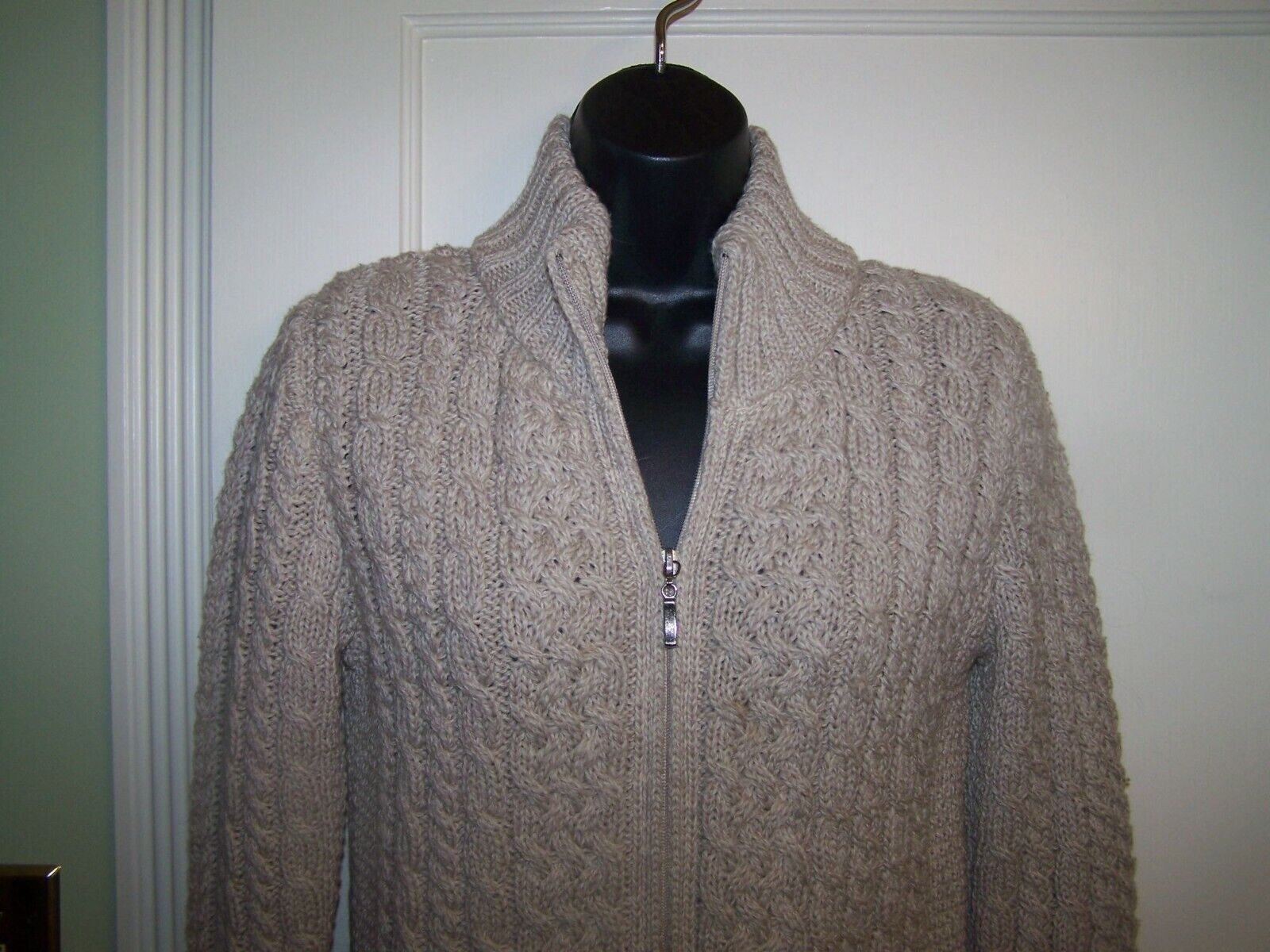 Inis Crafts Sweater Merino Wool Ireland Chunky Ca… - image 2
