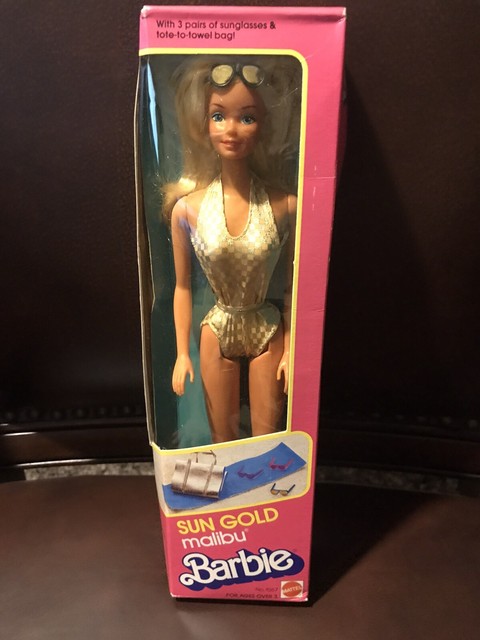 sun gold malibu barbie 1983