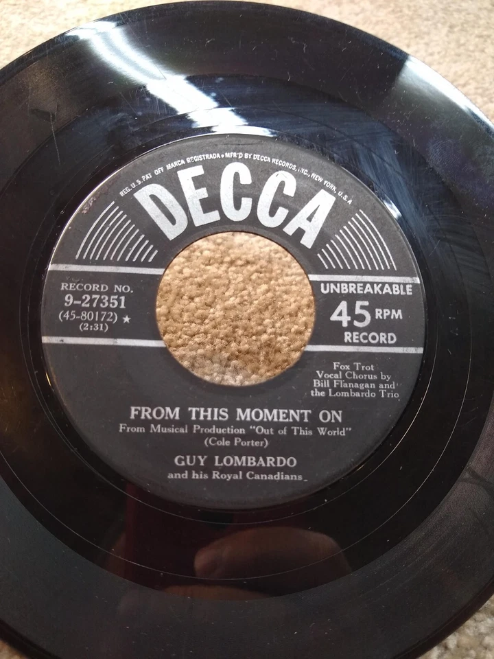 Guy Lombardo Use Your Imagination / From This Moment On 45 RPM 7" - Image 3 of 4