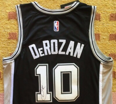 DeMar DeRozan Signed Autograph San Antonio Spurs Jersey NBA Proof