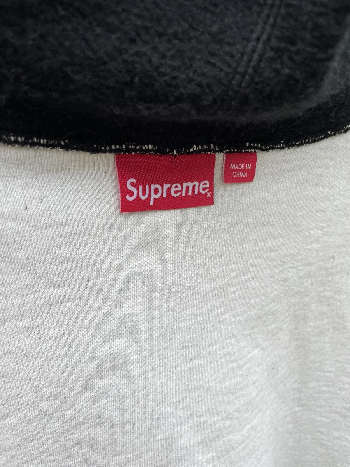 Supreme Inside Out Box Felpa con Cappuccio Logo Grigio Medium