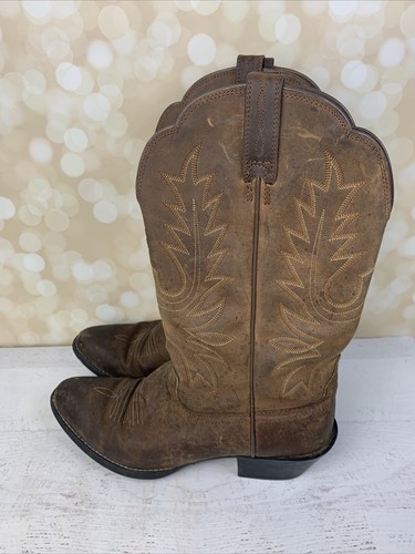 Stivali western Ariat Heritage R Toe da donna marroni taglia 7 normali - Foto 5 di 18