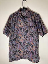 Vintage Triumph of California Disco Groovy Button Up Shirt Mens M Medium VGC