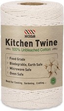 XKDOUS 476ft Butchers Cooking Twine, 100 Cotton Kitchen Twine 476ft, White