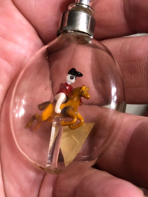 Vintage Bimini Glass Perfume Bottle Bimini Jockey And Horse Final Price