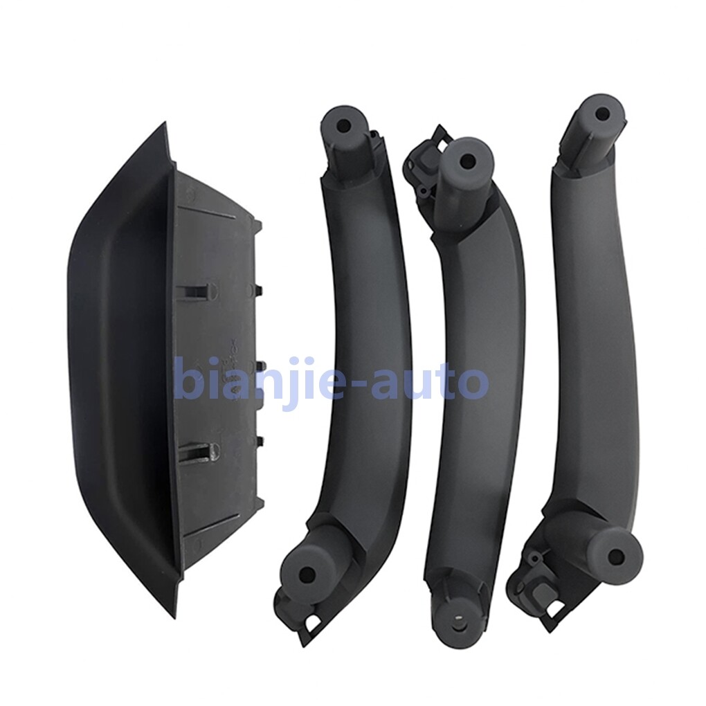 4pcs Black Car Door Armrest Handle Inner Trim For BMW X3 F25 X4 F26
