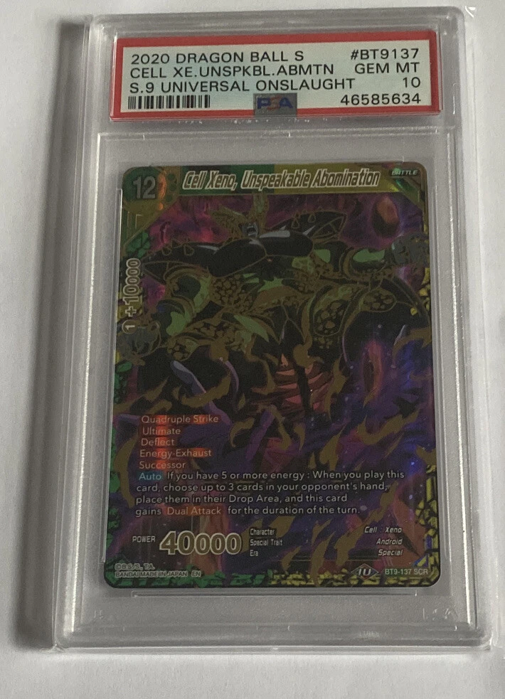 Cell Xeno, Unspeakable Abomination SCR PSA 10 Dragon Ball Super