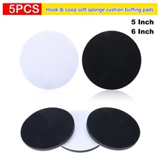 5" Soft Density Interface Pad Hook and Loop 6" Sponge Cushion Buffer Backing Pad