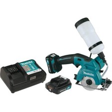 makita 12-volt max cxt lithium-ion cordless 3-3/8 in. tile/glass saw kit