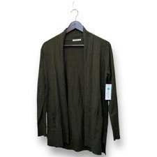 NWT Pink Clover Women's Open Cardigan Green Sz S Casual Relaxed Fit Cottagecore