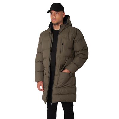 Giacca Lunga Uomo Soul Star Con Cappuccio Imbottita Invernale Calda Zip - Foto 5