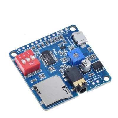 MARKENLOS Voice Playback Module MP3 Player I/O Trigger UART Control SD/TF Card For Arduino