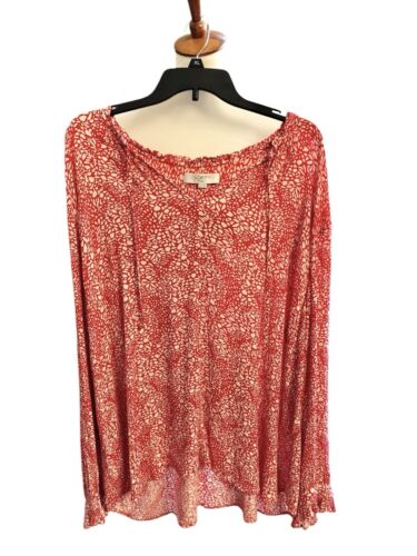 Women’s Loft Plus Sz 18 LS Floral Blouse