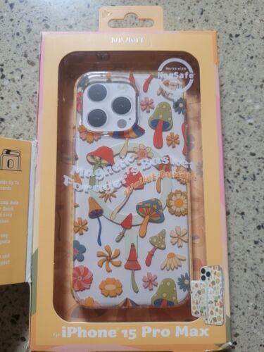 MVMT iPhone 15 Pro Max Case & Magsafe Magnetic Wallet Bundle Mushrooms & Flowers - Picture 12 of 14