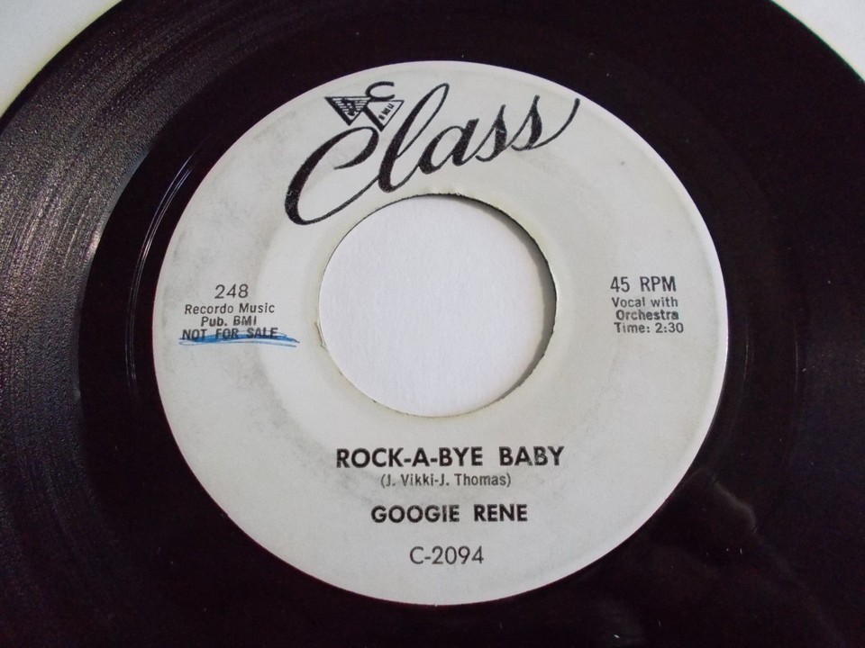 Googie Rene Skumbo / Rock-A-Bye Baby 45 1958 Promo Vinyl Record | eBay