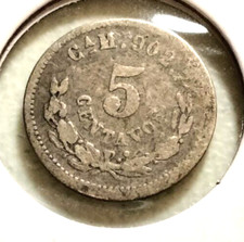 1891 Ca M   Mexico 5 Centavos Coin-Km#398.1 - .903 Silver-  (SI#0200)