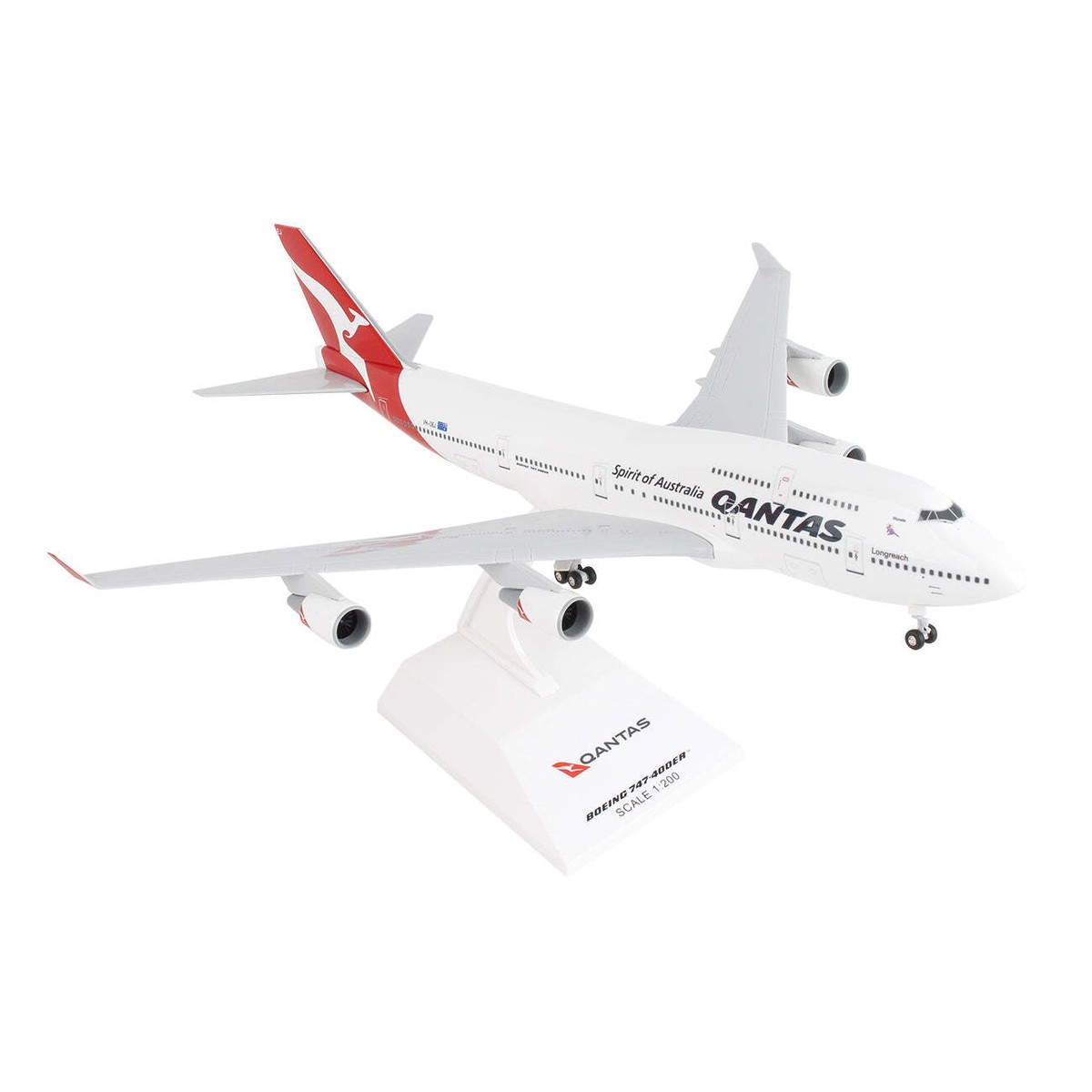 Skymarks SKR1064 Qantas Airways Boeing 747-400 VH-OEJ Desk 1